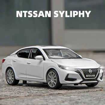 1: 32 Nissan SYLPHY, формовани от сплав модел на автомобила, звук и светлина, детски играчки, събират неща, подарък за рожден ден