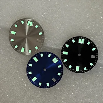 28,5 мм Циферблат механични часовници Зелен Светлинен за NH35 NH36 Механизъм за Промяна на часа и аксесоари