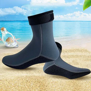 3 Мм Плажни Неопренови Чорапи за вода, Нескользящие Минерални Чорапи за Гмуркане Без Край, Чорапи с Врата, на Чорапите за Неопрен за Гмуркане, Чорапи за водни спортове