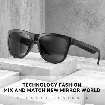 F06 Умни очила TWS слушалки Безжична Bluetooth 5.3 Слънчеви очила Спортни слушалки на открито, предизвиква музика, защита от сини очи