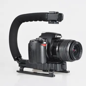 Fusitu AY49 U-Образна Скоба За Захващане на Видео Камери Ръчно Стабилизатор Комплект Заполняющий Светлина за Цифров Огледално-рефлексен фотоапарат, Canon, Nikon, Sony Видеокамера