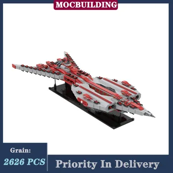 MOC Космически боец Тежка транспортна модел Градивен елемент в събирането на Колекция Звездолетов Серия играчки Подаръци