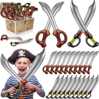 Pirate парти, Надуваем Меч, Детски Пиратски тематичен декор за Парти в чест на рождения Ден, Подарък играчка, Подпори за Cosplay Капитан на Хелоуин