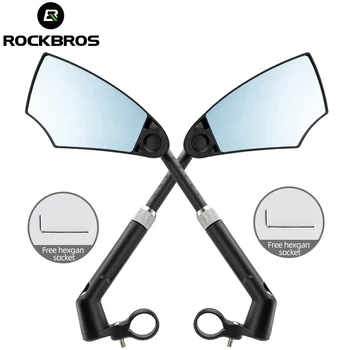 ROCKBROS официално Кормило огледалото за обратно виждане на 360 Регулируема МТБ на Огледалото за обратно виждане Универсално огледало За Велосипед, мотоциклет, огледала за обратно виждане