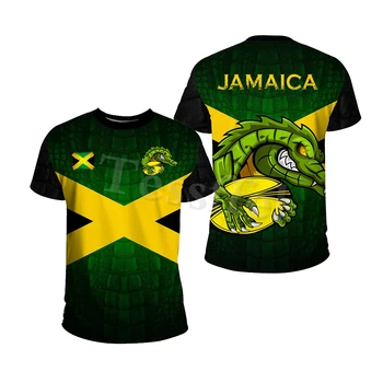 Tessffel Ямайски икона на лъв, летни нови модни блузи с 3D принтом, мъжки/женска тениска с къс ръкав оверсайз, градинска облекло в стила на -8