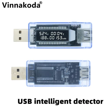 USB-тестер, Тестер Капацитет Зарядно устройство с настоящите напрежение, Волтметър, дисплей на времето, мобилен детектор мощност, Тест на батерията