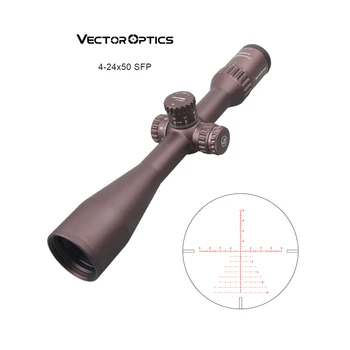 Vector Optics Continental x6 4-24x50 FDE mira телескопична Тактически Мерник на Далечни разстояния