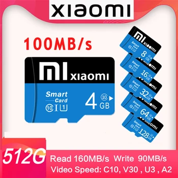 Xiaomi Sd Card Cartão De Memória Para Celular Class10 Sd TF 512g 1 TB 64 gb 128 GB, 256 GB Карта памет Официалния магазин Xiaomi Ssd Exte
