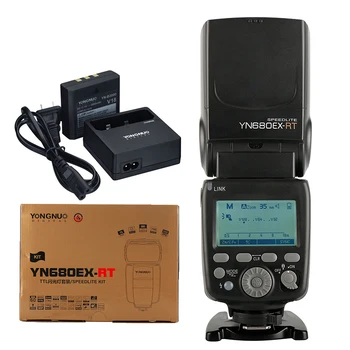 Yongnuo YN680EX-RT 2000 mah Литиева Безжична и Високоскоростна светкавица Speedlite TTL GN60 2,4 G HSS 1/8000 s за фотоапарат Canon Master Slave