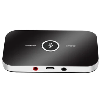 Аудиоадаптер Bluetooth предавател и приемник, Bluetooth 4.1, комплект за кола безжичен аудиоадаптера 2 в 1 3,5 мм за телевизор / домашна стерео система