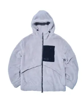 Бяла руното яке с риба опашка/къмпинг, руното яке, штормовая яке за улицата, пролетно-есенна дебела термокуртка