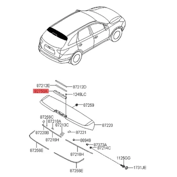 Висока Стоп-светлина на задната част на Покрива на Автомобила, Заден Стоп-сигнал В Събирането на Hyundai VERACRUZ Ix55 въз основа на 2007-2012 927003J000 92700-3J000