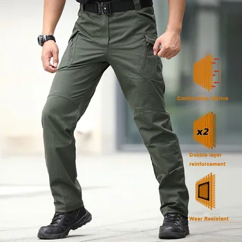 Градските Тактически панталони-карго, Класически Туристически Армейските Тактически панталони за джогинг, Камуфляжные военни панталони с много джобове