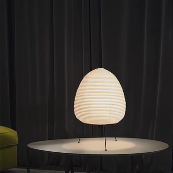 Дизайнерска настолна лампа в Скандинавски Стил, настолна лампа от хартия Xuan, Спалня, Кабинет, хол, Геометрично Изкуство, Круша, Декоративни осветителни тела