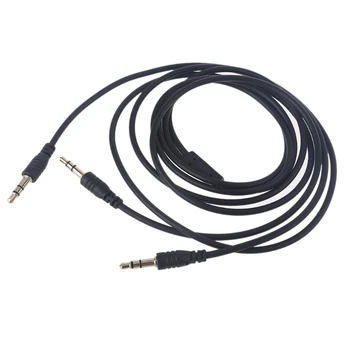 Директна доставка 3,5 мм Ивица на Y-кабел Сплитер за Стерео слушалки Кабел-адаптер за Щепсел с 2 щепсела Сплитер за слушалки