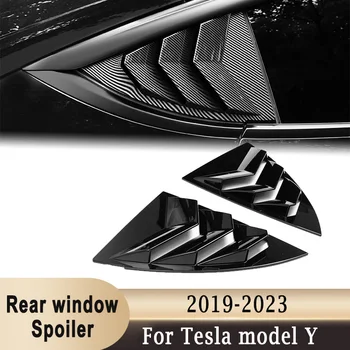 Една четвърт от Странично Стъкло, Щори, Молци, Спойлер За Tesla Model Y 2019-2022, Странично отдушник, Декорация, Аксесоари В Спортен Стил