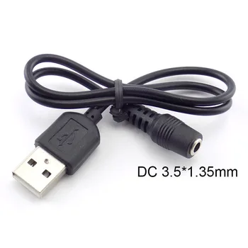 Жак захранване dc за да се свържете с штекеру USB A 3,5 мм x 1,35 мм Plug-удължителен кабел конектор Barrel захранващия Кабел USB 2.0 Съединители