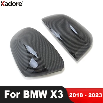 За BMW X3 G01 2018 2019 2020 2021 2022 2023 Карбоновая Тампон Върху Огледалото за обратно виждане на Автомобила, Страничните Огледала за Обратно виждане, Шапки, Аксесоари