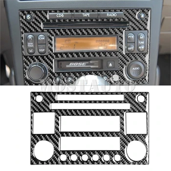 За Nissan 350Z, вътрешна украса на Централната конзола от мека въглеродни Влакна, тампон върху CD-панел 2003-2005, 1 бр.