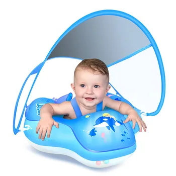За Защита от слънцето надуваеми видове Новороденото Дете Плувен Гаф Лежачее пръстен Играчки за басейна Симулатор за плуване Гаф