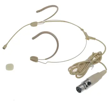 Здрав кабел За сцена за Караоке Пеене Реч Слушалки с Микрофон за Shure Wireless Bodypack 4Pin Mini XLR Тел 2,2 мм