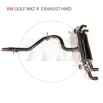 Изпускателна система за HMD от неръждаема стомана Performance Catback за VW Volkswagen Golf R MK7 Ауспуси с капак