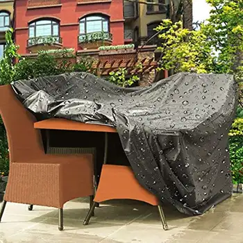 Калъф за градинска градинска мебел, защита на маса във вътрешния двор, прахоустойчив, водоустойчив