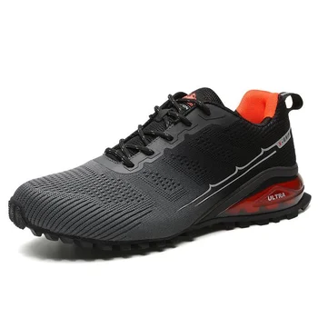 Качествени улични маратонки за бягане, мъжки обувки, ежедневни дишаща мъжки обувки, Спортна многофункционална обувки за офроуд, Голям размер