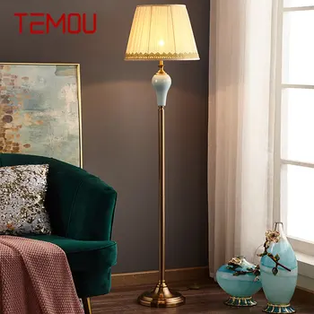 Керамичен под лампа TEMOU с led подсветка, модерен и креативен е американски моден лампа за дома, хол, спалня