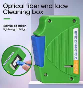 Кутия за почистване на челото на оптични влакна SC/FC/LC/ST Инструмент за определяне влакна за Пречистване на опашка Инструменти за почистване на оптични влакна FTTH