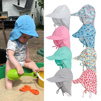 Летни бързо съхнещи детски шапки-кофа, градинска дишаща мрежа детска солнцезащитная шапка за момичета и момчета, детска плажна шапка с широка периферия, UV-защита