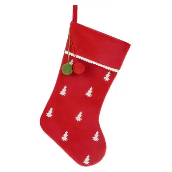 Меки и красиви Коледни чорапи, Коледни подаръци, чанта с бонбони Noel, Традиционните завеси, модни чорапи за декорация на дома, приспособления за вдовици