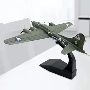 Модел на самолет на US B 17 от сплав 1: 144 с поставка за авиационен колекционерска стойност