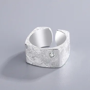 Нов дизайн Квадратни пръстени за жени, пръстен за момичета, тенденция 2023, Луксозни сватбени бижута, аксесоари