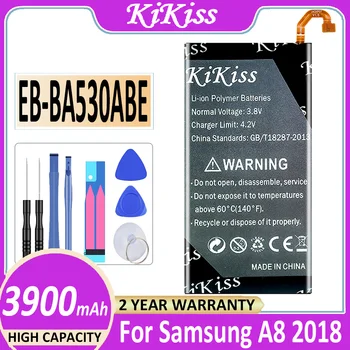 Оригинална Батерия KiKiss 3900 mah EB-BA530ABE за Samsung Galaxy A8 2018 A530 SM-A530F SM-A530N A530N Bateria