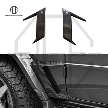 Отдушник за крило от сух карбон (с лого) Бодикит за Mercedes Benz G-class W463a W464 G500 G55 G63 AMG 2019-2023