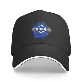 Персонални Израелската бейзболна шапка в стил Гръндж Със защита от Слънцето, Мъжки И Дамски, Регулируемо, Тел Авив, Аз обичам Флаг на Израел, Шапка за Татко, Пролет