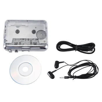 Преносим кассетный плейър с USB-филм за запис на аудио в MP3, музикален конвертор USB, Walkman за лаптопи и персонални компютри