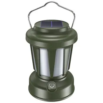 Регулируема Външен лампа за къмпинг Преносим Слънчев лампа с 3 режима на осветление Устройство за палатки