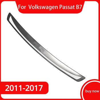 Седан 2011-2017, Протектор броня от неръждаема стомана, Тампон на Прага, наслагване на протектора на багажника, автомобилен Стайлинг за Фолксваген като пасат B7