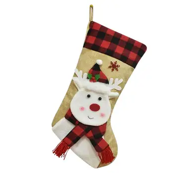 Сладки Коледни Чорапи Сладки Коледни Чорапи, Аксесоари За Партита За Многократна Употреба Украса За Коледните Чорапи Многофункционален Малък