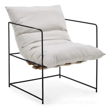 Трапезни столове от Скандинавския желязо, Модерен и Луксозен едноспален диван, стол За Преговори, маса за Хранене, стол, Простата Дизайнерски мебели за хола B