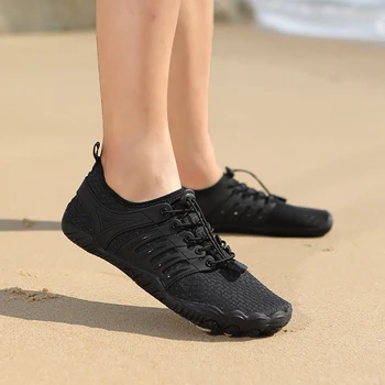 Унисекс обувки за гмуркане, Нескользящая плажни обувки за плуване, Мъжки и дамски Спортни обувки за бягане, Бързосъхнеща дишаща блатни обувки