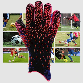 Футболни Вратарские ръкавици за възрастни, професионална вратарские ръкавици, Футболно облекло, без хлъзгане предпазни латексови ръкавици за ръце