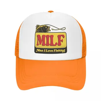 Хладно Milf-мъжът, когото обичам Риболов, Шапка шофьор на камион за Мъже И Жени, Регулируем бейзболна шапка за възрастни, на Улицата бейзболни шапки възстановяване на предишното положение