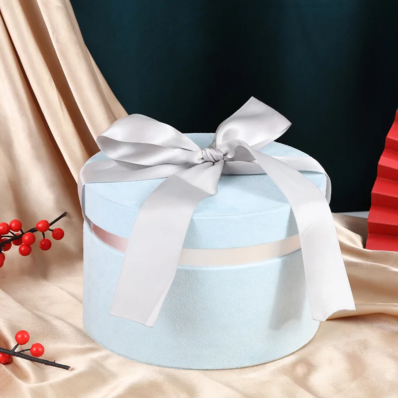 1бр Кръгла Кутия шоколадови Бонбони От еленова кожа Кожа Креативен Стил Ins Рожден Ден, Сватба Обратната Подарък Занаят . ' - ' . 2