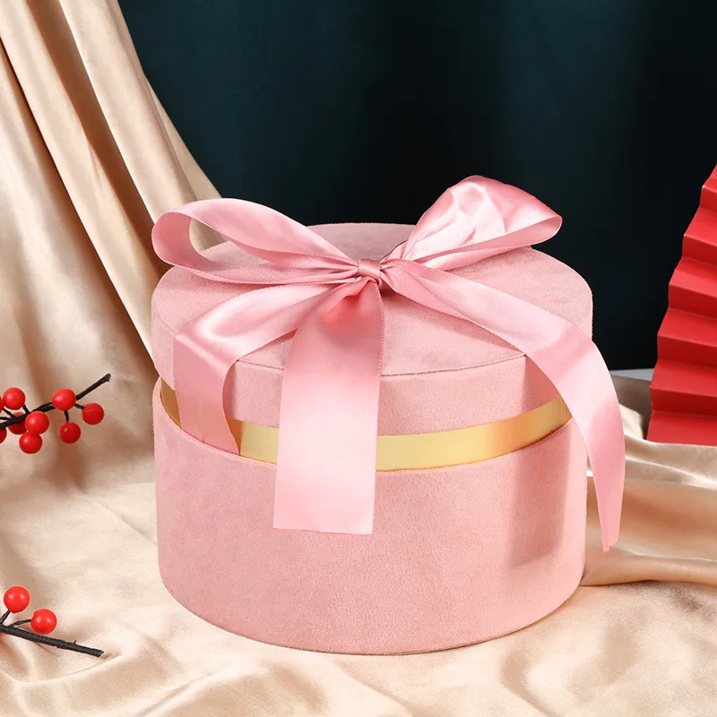 1бр Кръгла Кутия шоколадови Бонбони От еленова кожа Кожа Креативен Стил Ins Рожден Ден, Сватба Обратната Подарък Занаят . ' - ' . 3