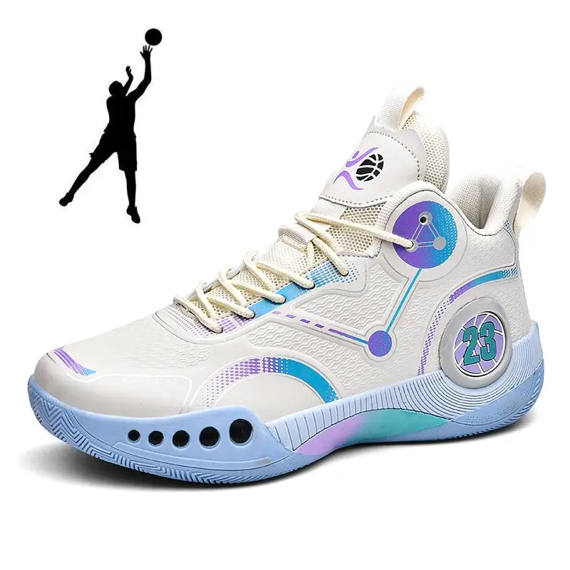 2023 Нова Баскетболни обувки за мъже, Професионални Баскетболни маратонки, Дишащи дамски улични маратонки, спортни обувки с високо берцем за възрастни . ' - ' . 0