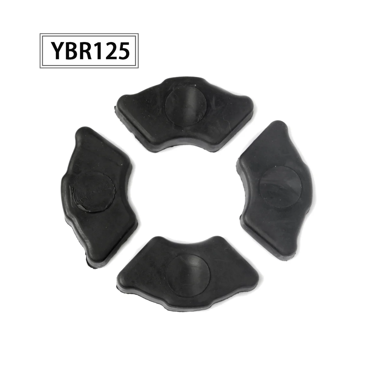 4 бр. Амортизирующая гума за задната част на главината на мотоциклети, Резервни амортисьор за YAMAHA YBR125 YBR YB 125 JYM125, буферна каучук . ' - ' . 3
