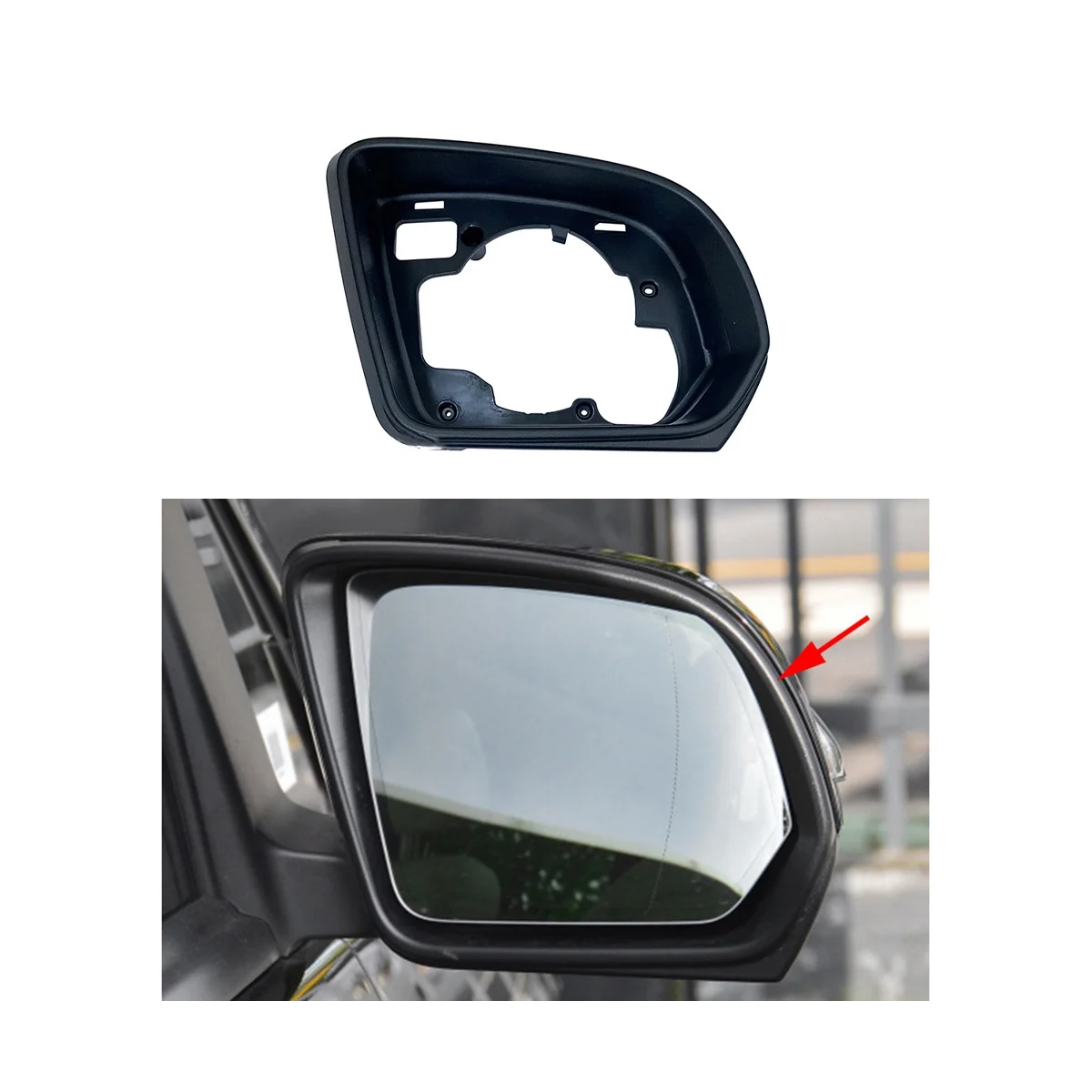 A4478101600 Притежателя рамка на странично огледало на колата за Mercedes-Benz Vito W447 2016-2021 Стъкло за обратно виждане С насипни покритие на корпуса . ' - ' . 2